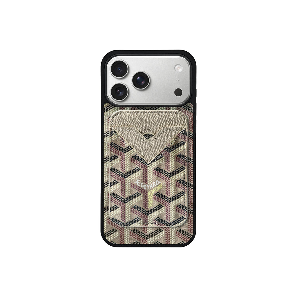 BEIGE GYA MAGSAFE CARDHOLDER MONOGRAM - foto 1