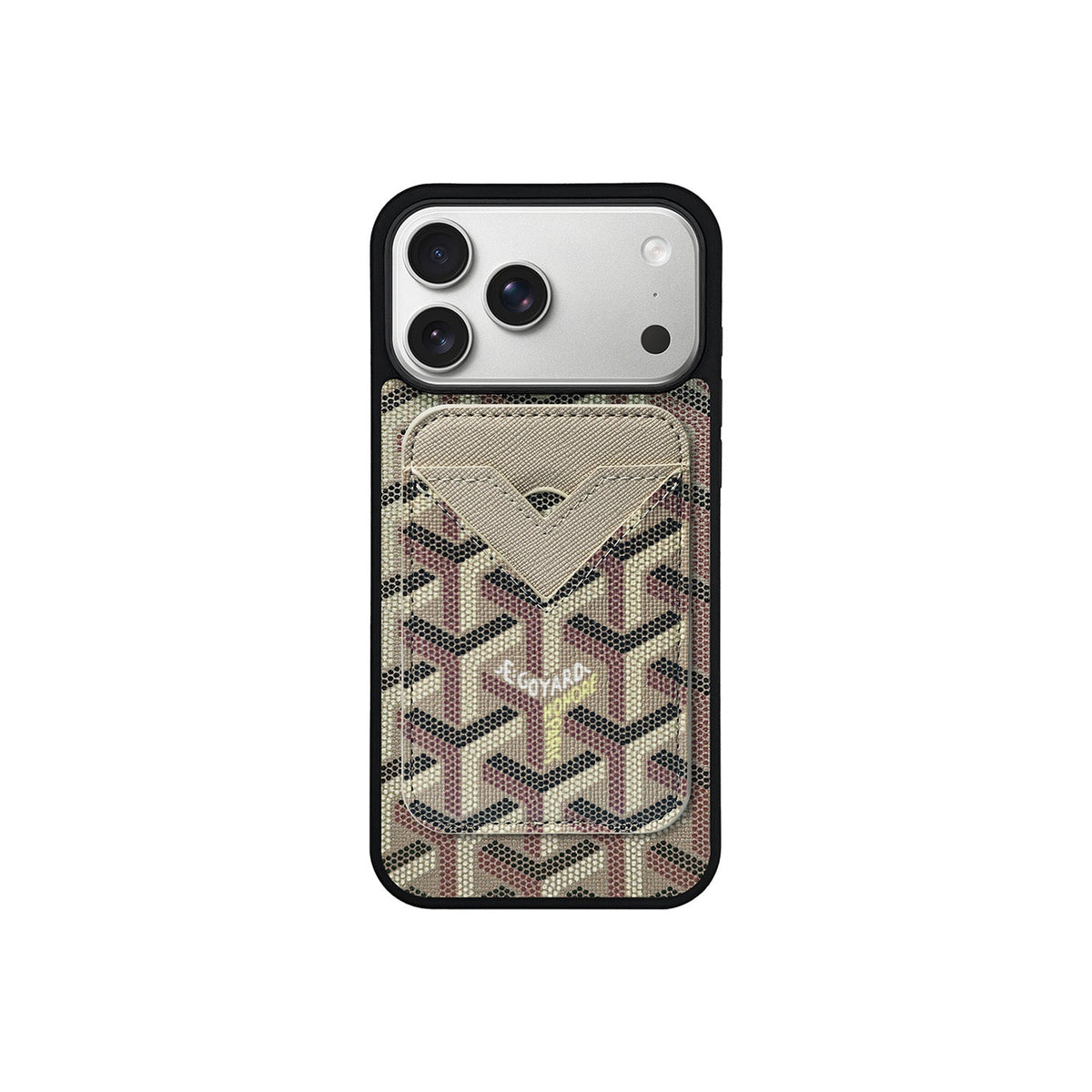 BEIGE GYA MAGSAFE CARDHOLDER MONOGRAM - foto 1