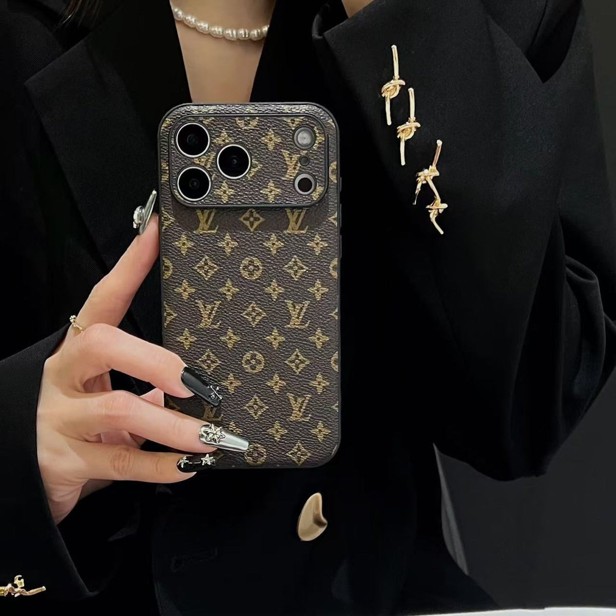 MINI LV BROWN  MONOGRAM CUSTOM SIDE - foto 3